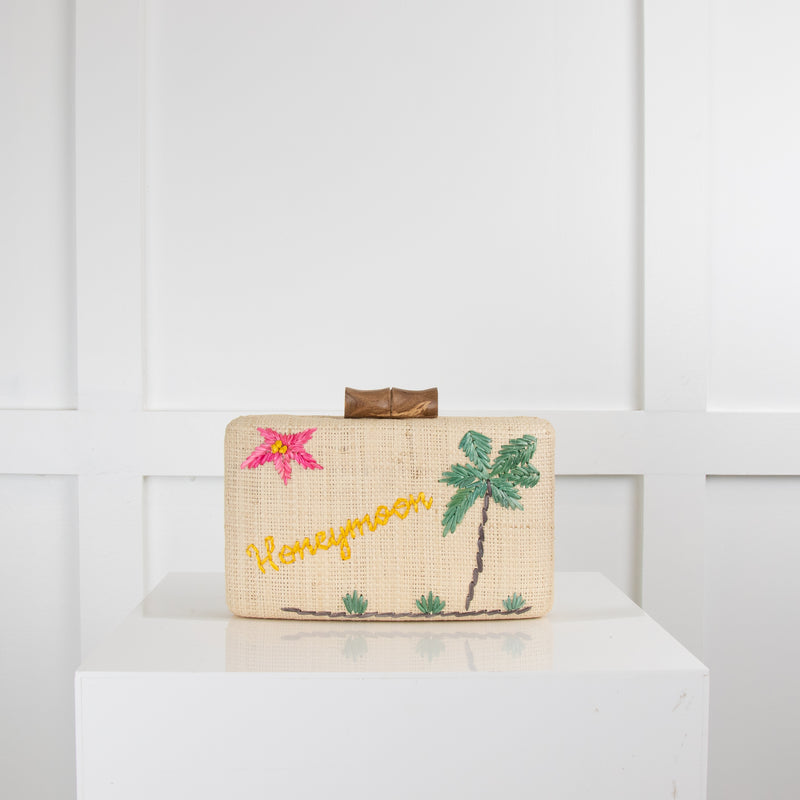 Kayu Raffia Honeymoon Clutch