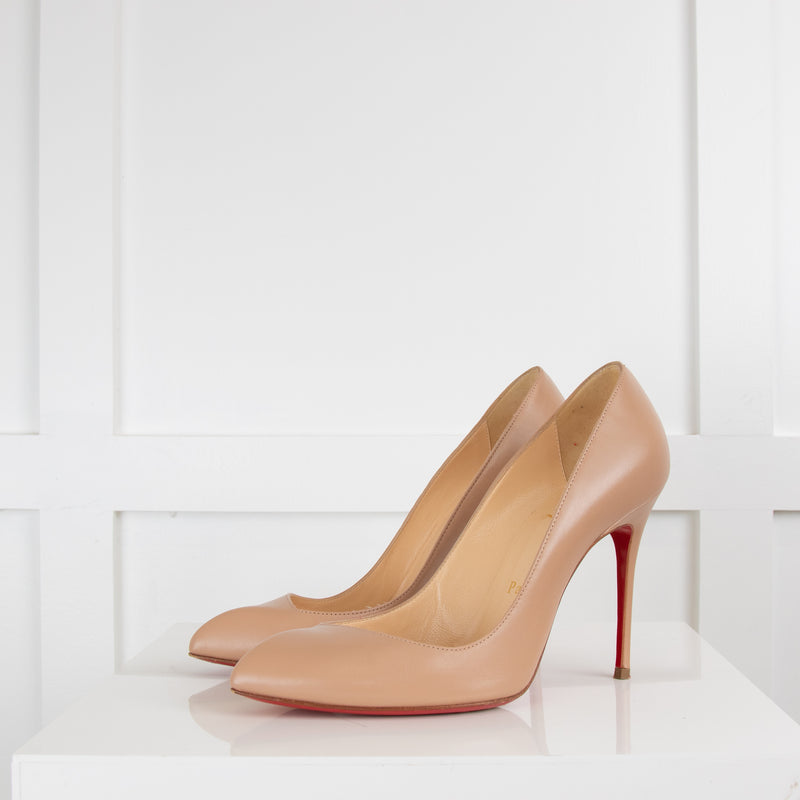 Christian Louboutin Nude Pointed Toe Court Shoe