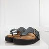 Acne Studios Grey  Leather Platform Thong Sandals