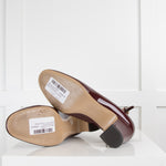 Valentino Puce Patent Ankle Strap Shoes