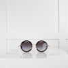 Miu Miu Round Glitter Sunglasses