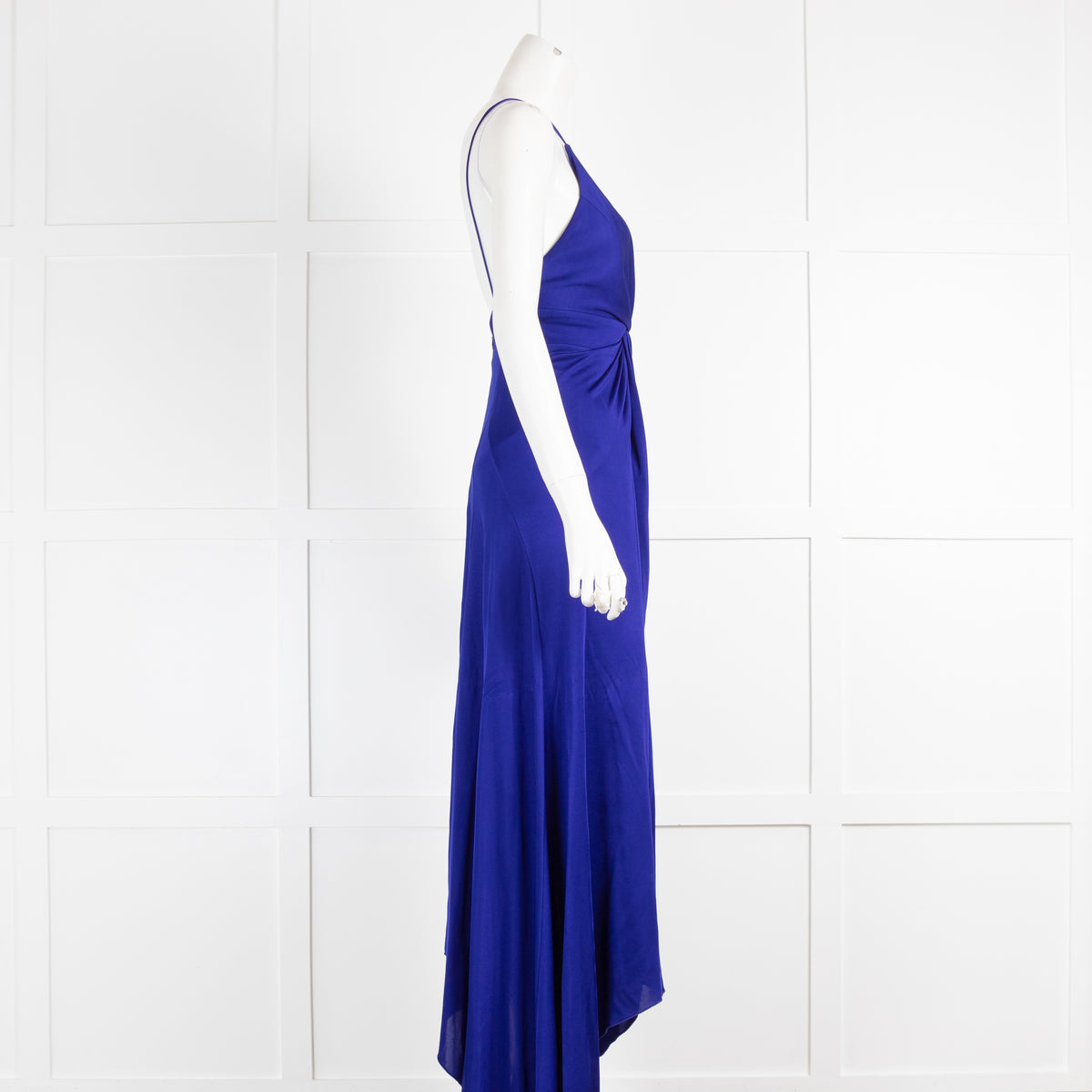 Galvan London Azure Blue Handkerchief Maxi Dress