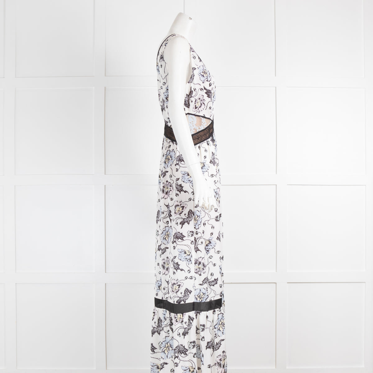 Self-Portrait Floral Sleeveless Maxi Dress