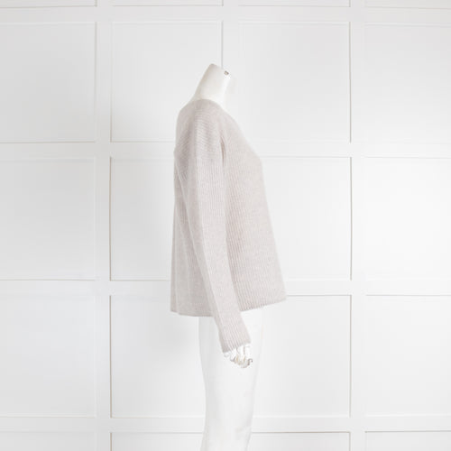 360 Cashmere Light Grey Ambriellie Cashmere Jumper