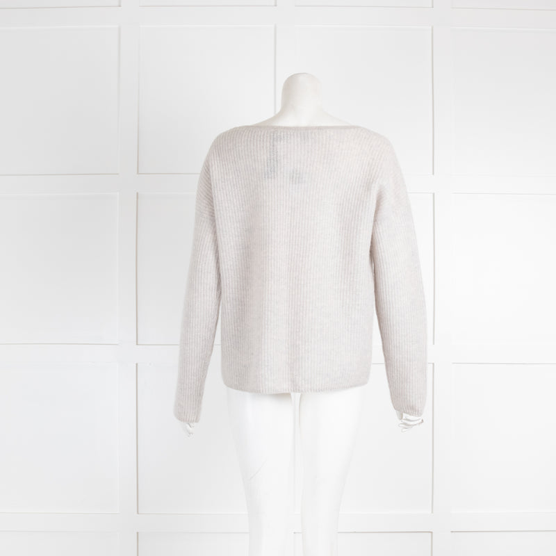 360 Cashmere Light Grey Ambriellie Cashmere Jumper