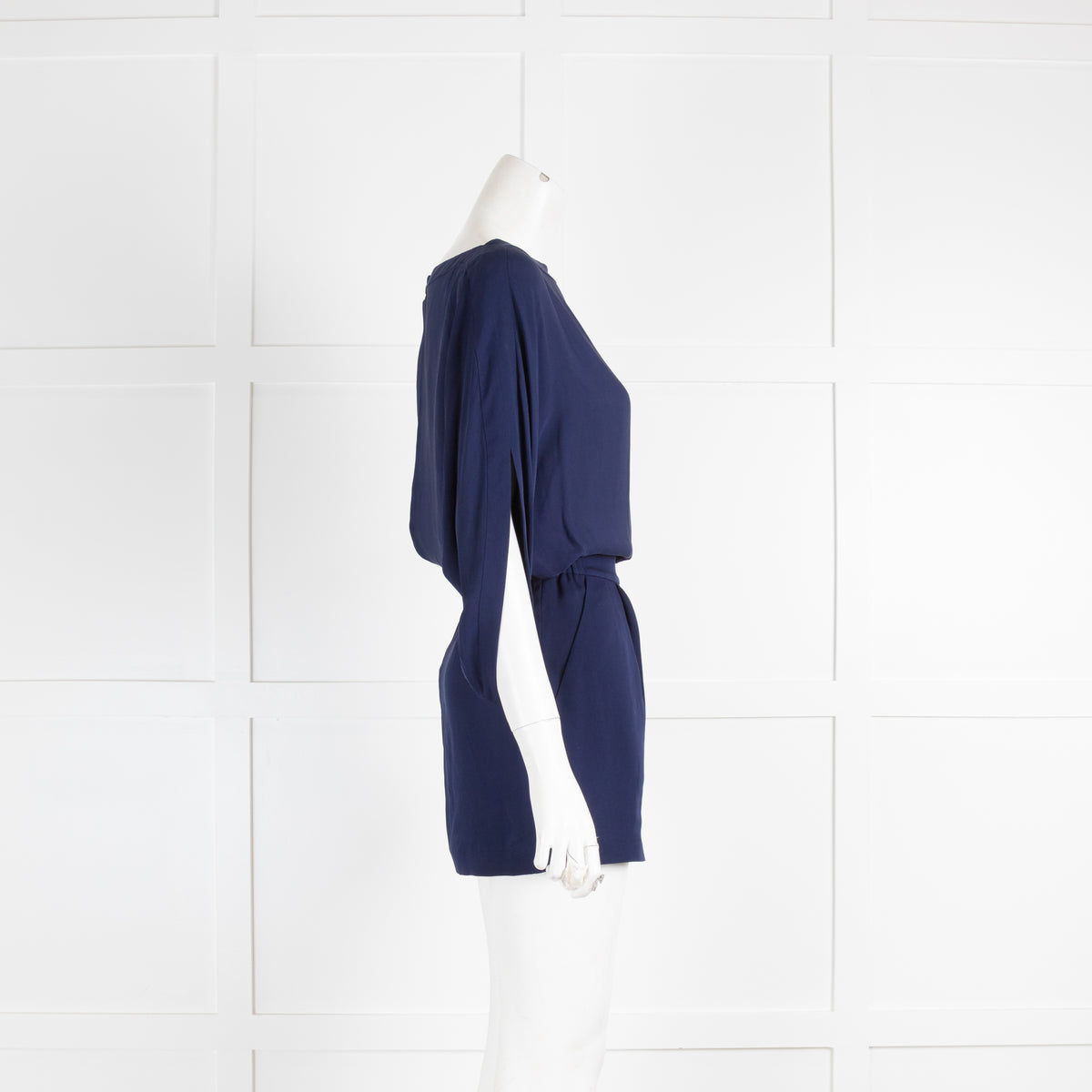 Diane Von Furstenberg Navy Shorts Jumpsuit