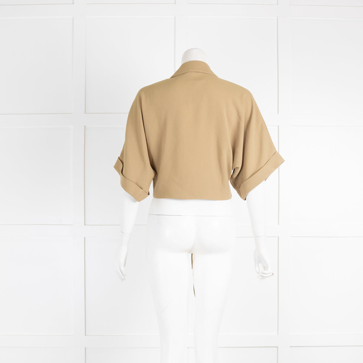 Sonia Rykel Tie Front Khaki Blouse