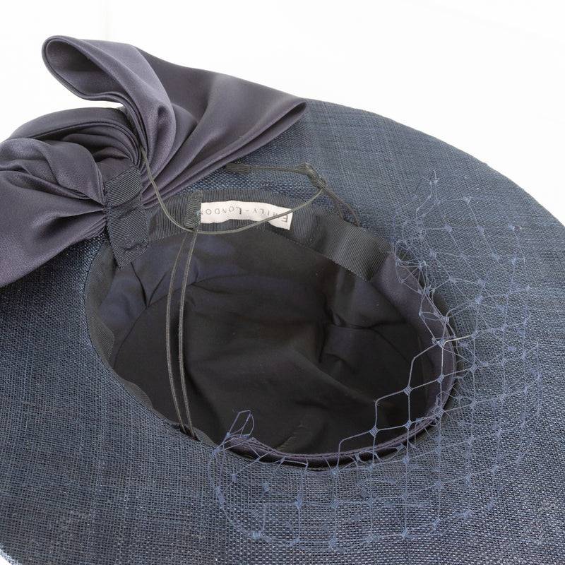 Emily London Navy Alvaro Wide Brimmed Hat