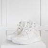 Balmain White B-Ball Leather High Top Trainers