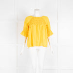 Merlette Yellow Cotton Smock Top