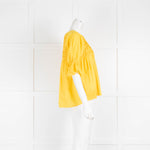 Merlette Yellow Cotton Smock Top