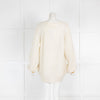 Intropia Cream Mohair Jumper Yellow Cuffs