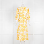Springtime in Brooklyn Yellow Palm Maxi Dress