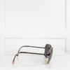 Chanel Grey Chain Link Arm Sunglasses