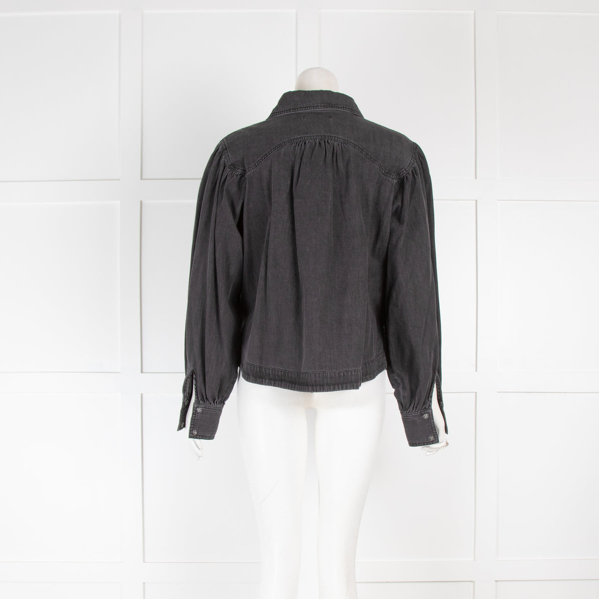 Magali Pascal Grey Denim Collared Shirt