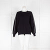 Sandro Navy Pearl Sleeve Detail Jumper