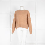 360 Cashmere Camel Short Knit