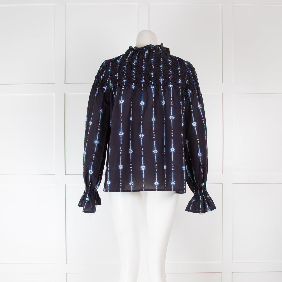 Merlette Majorelle Navy Tie Dye Blouse
