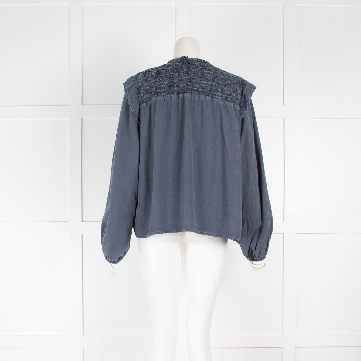 Bella Dahl Smocked Denim Blouse