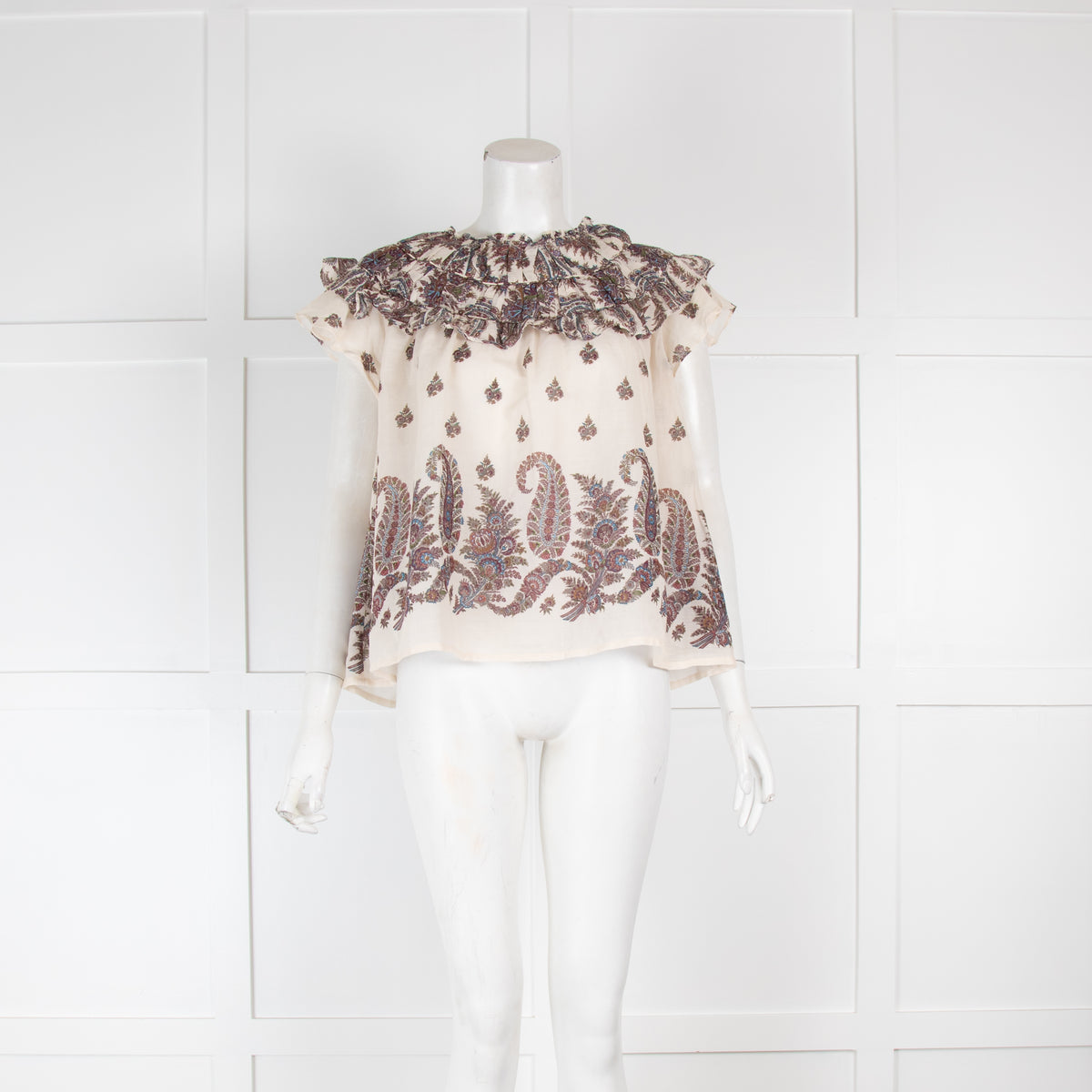 Idano Cotton Paisley Print Blouse
