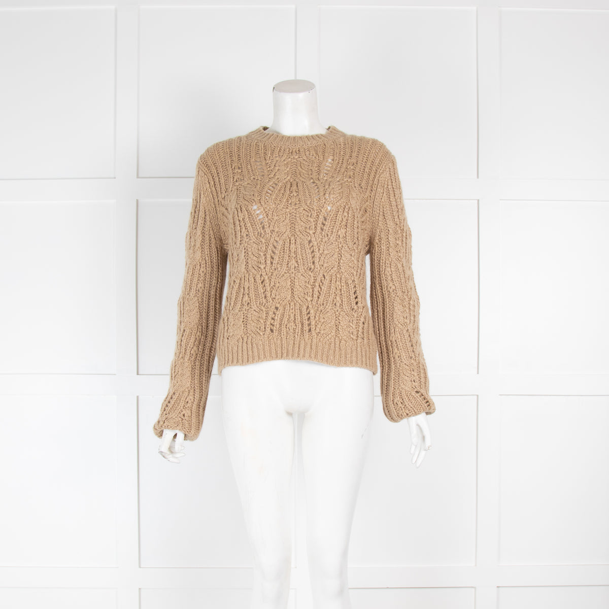 Vince Camel Cable Knit Jumper