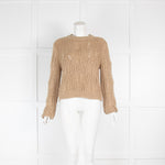 Vince Camel Cable Knit Jumper