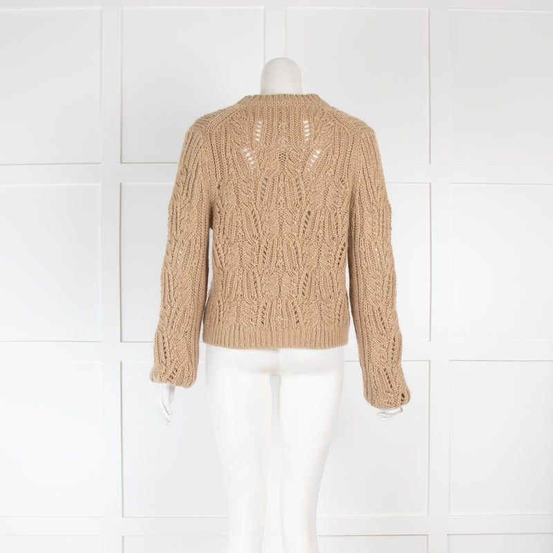 Vince Camel Cable Knit Jumper