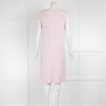 Amina Rubinacci Pink & White Tweed Dress