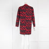 M by Missoni Red Animal Print Round Neck Dress