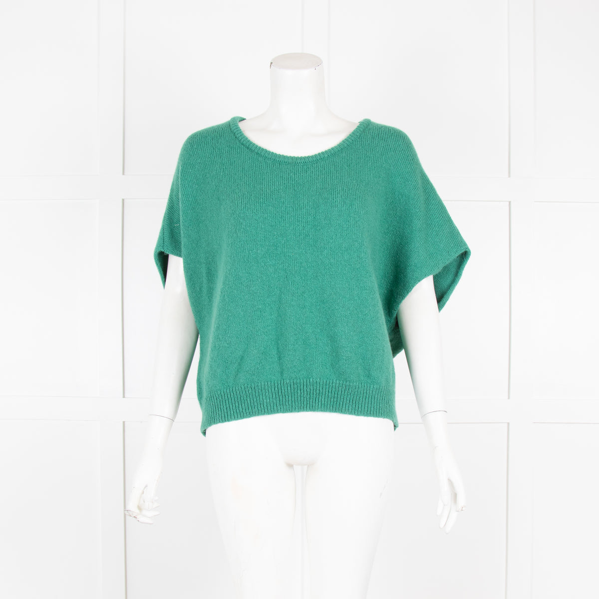 Les Racienes du Ciel Green Cape Sleeve Knit