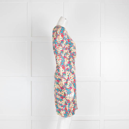 Stine Goya Floral Patterned Ruched Front Dress