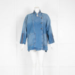 Current Elliott Blue Denim Oversized Jacket