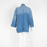 Current Elliott Blue Denim Oversized Jacket