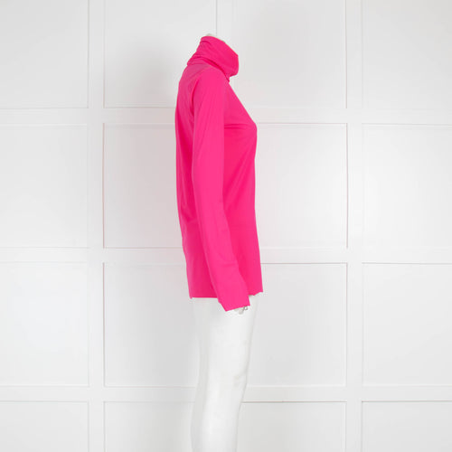 Dorothee Schumacher Neon Pink Polyamide Rollneck