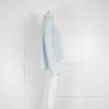 Bamford Pale Blue Cashmere Ribbed Wide Pullover