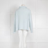 Bamford Pale Blue Cashmere Ribbed Wide Pullover