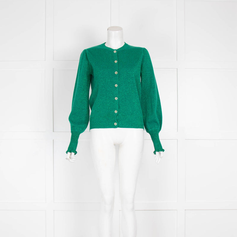 Wyse Jade Green Shimmer Cardigan