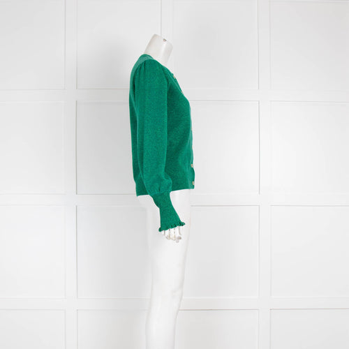 Wyse Jade Green Shimmer Cardigan