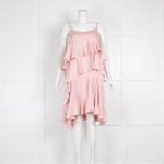 Needle & Thread Peach Frilly Sleeveless Dress