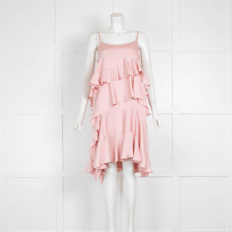 Needle & Thread Peach Frilly Sleeveless Dress