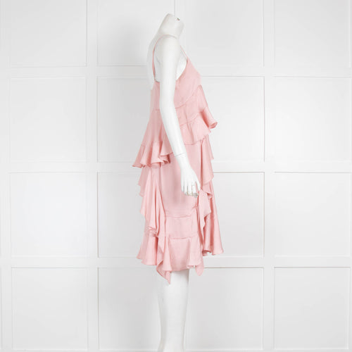 Needle & Thread Peach Frilly Sleeveless Dress