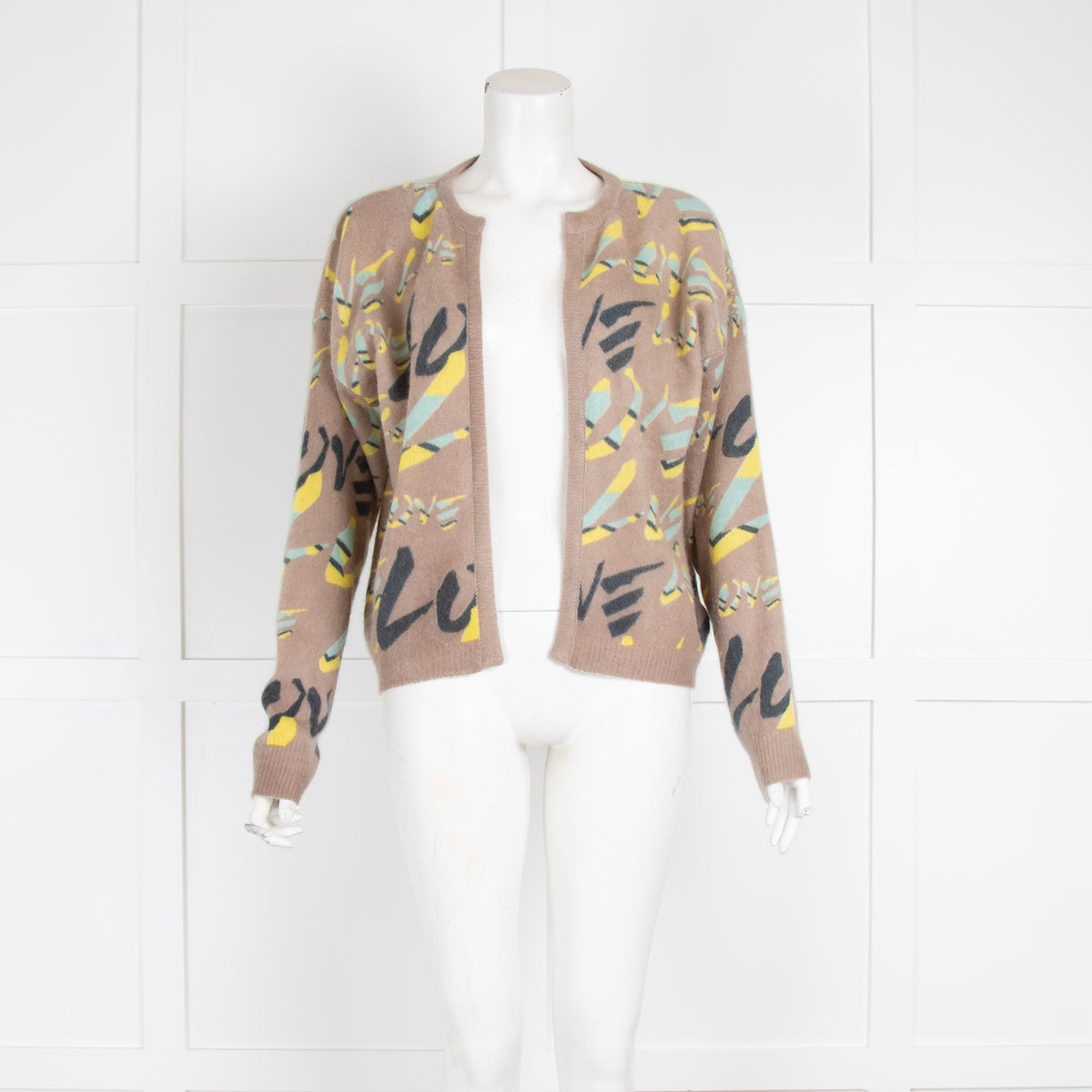 Delicate Love Graphic Print Cardigan