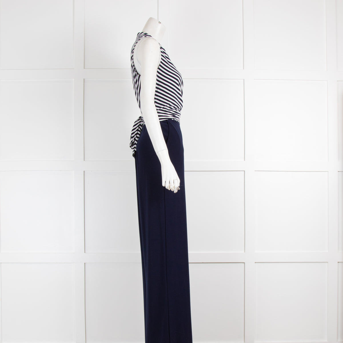 Ralph Lauren Navy & White Striped Jumpsuit