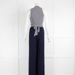 Ralph Lauren Navy & White Striped Jumpsuit