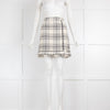 Claudie Pierlot Cream & Black Tweed Check Skirt