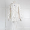 Zimmerman White Floral Embroidered Sheer Wide Sleeve Top