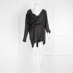 Alexander Wang Black Logo Print Mini Shirt Dress