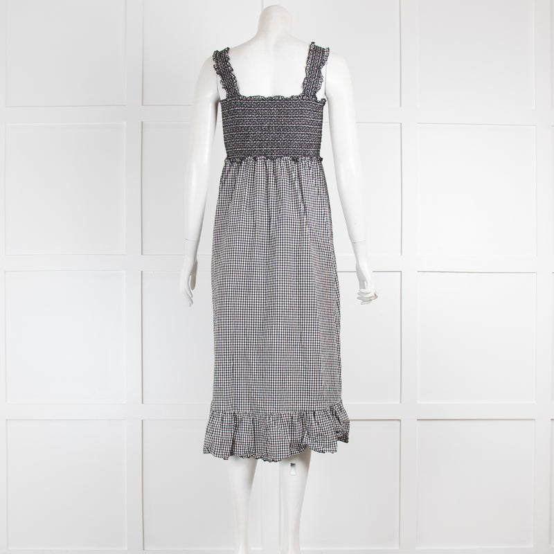 Rails Black and White Gingham Smock Sundress