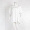 'S MaxMara White Cotton Short Sleeve Shirt