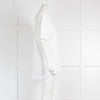 S MaxMara White Cotton Short Sleeve Shirt